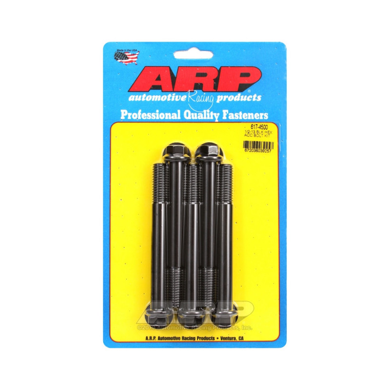 Set de șuruburi și piulițe universale ARP 1/2-13 – Șuruburi hexagonale cu finisaj negru oxidat, x5 - ARP-617-4500 - 617-4500 - 3666618191768